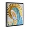Stupell Industries Holy Mary In Gold Floating Frame, design by Franklyn Gregory